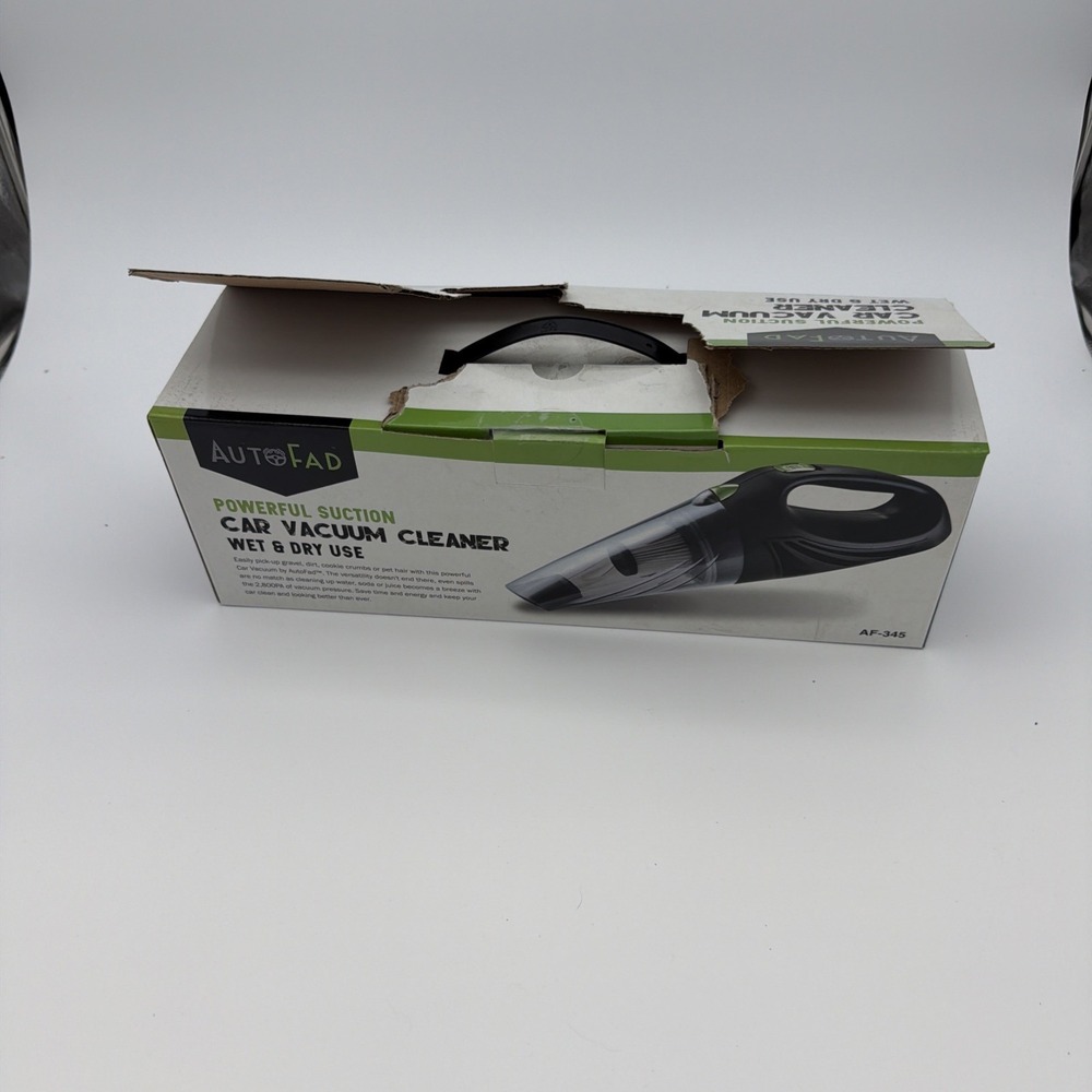 NEW Auto•Fad Powerful Suction Car Vacuum Cleaner Wet & Dry Use AF-345 12v 2800PA